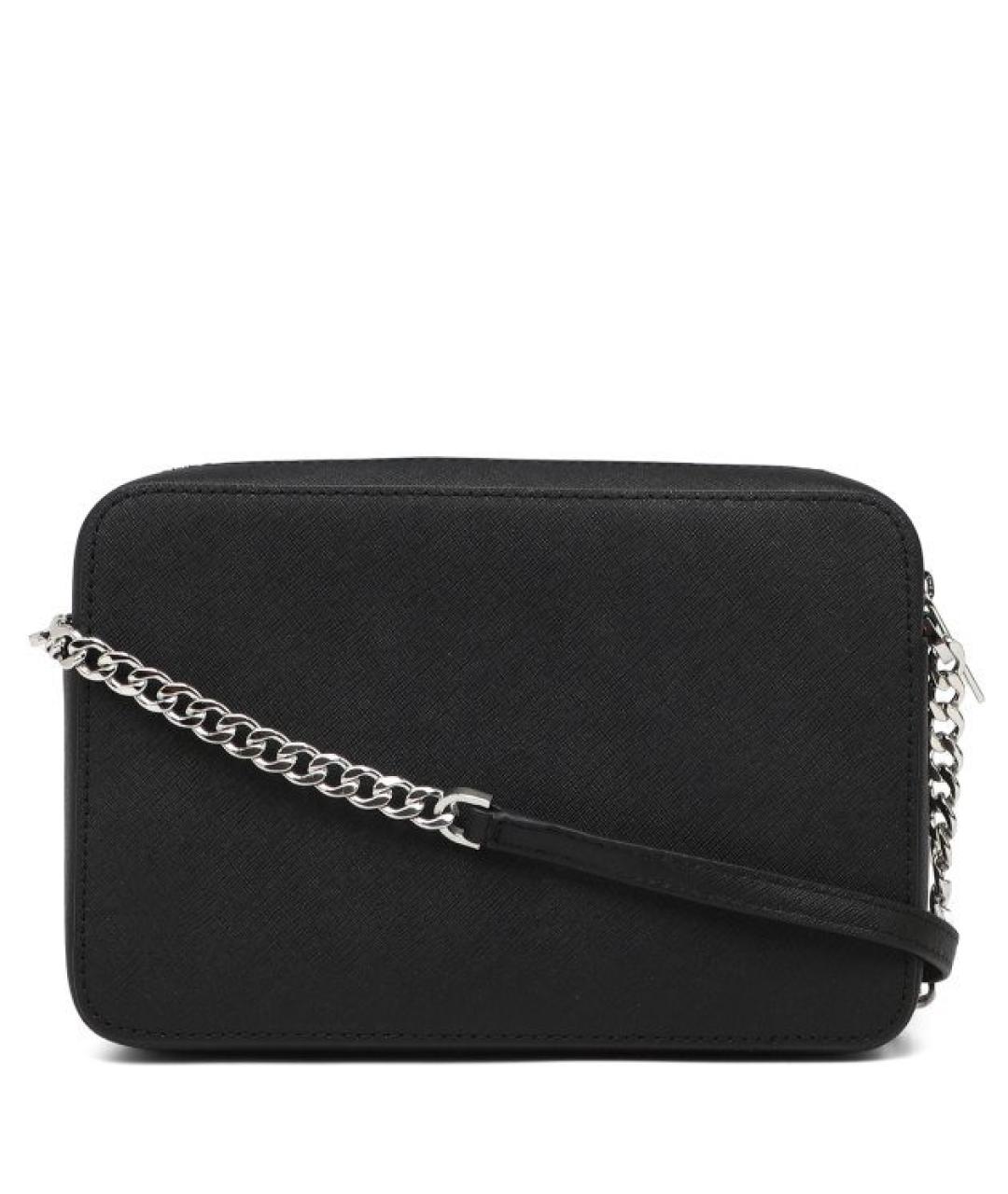 MICHAEL KORS Черная кожаная сумка через плечо, фото 2