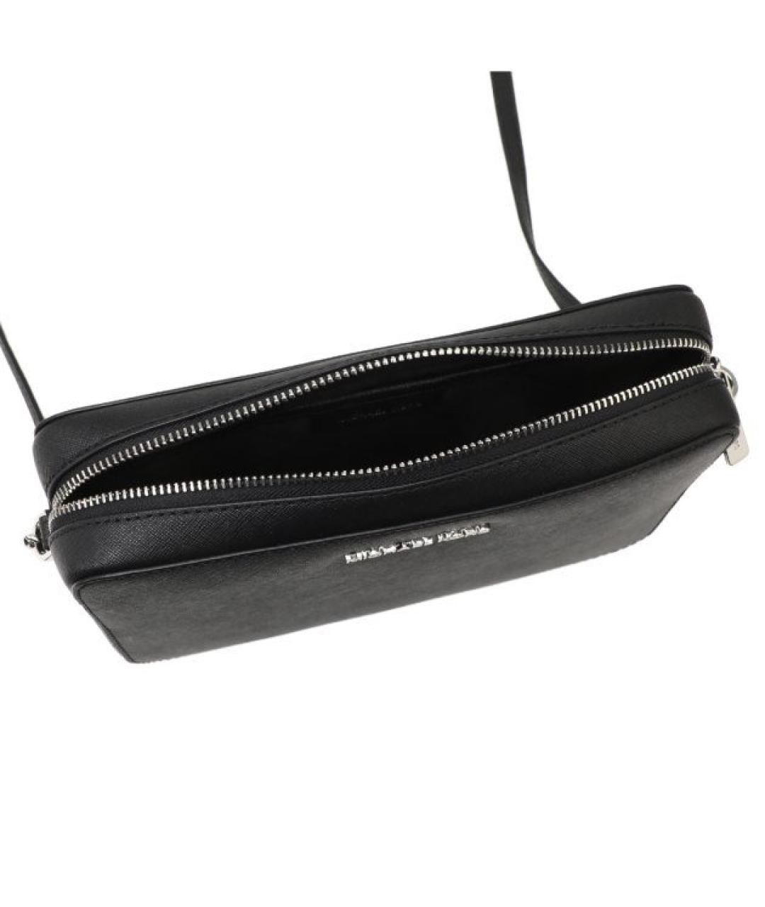 MICHAEL KORS Черная кожаная сумка через плечо, фото 3