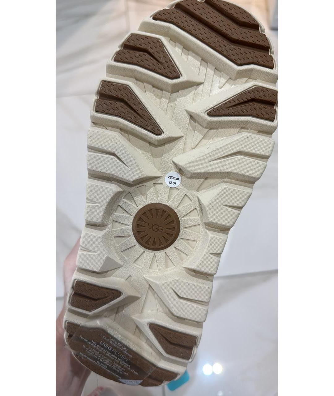 UGG AUSTRALIA Бежевые замшевые ботинки, фото 2