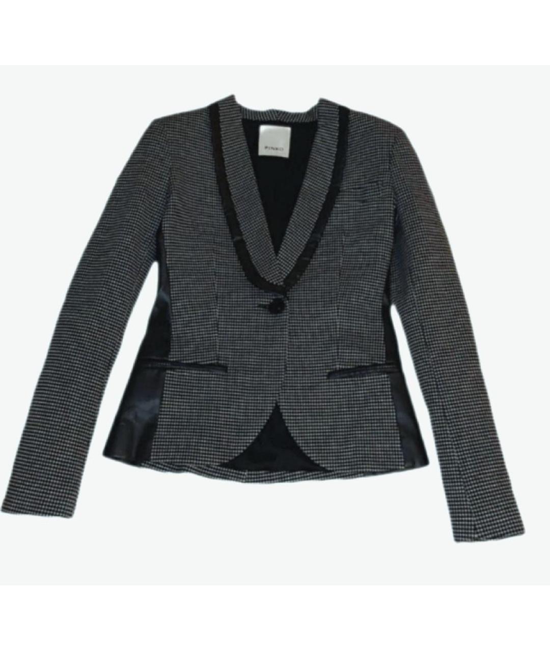 PINKO Серый вискозный жакет/пиджак, фото 3