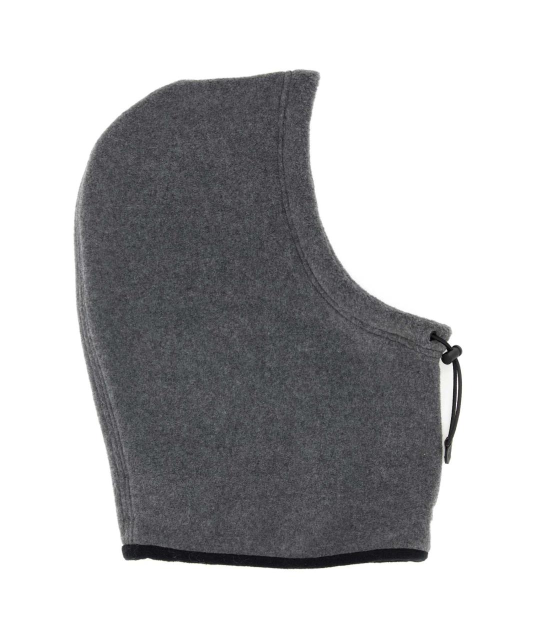 MIU MIU Серая синтетическая шапка, фото 1