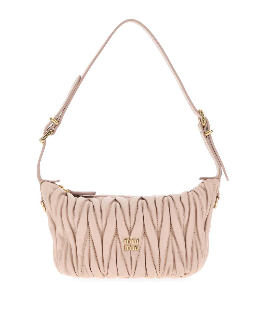 MIU MIU Розовая кожаная сумка через плечо, фото 1
