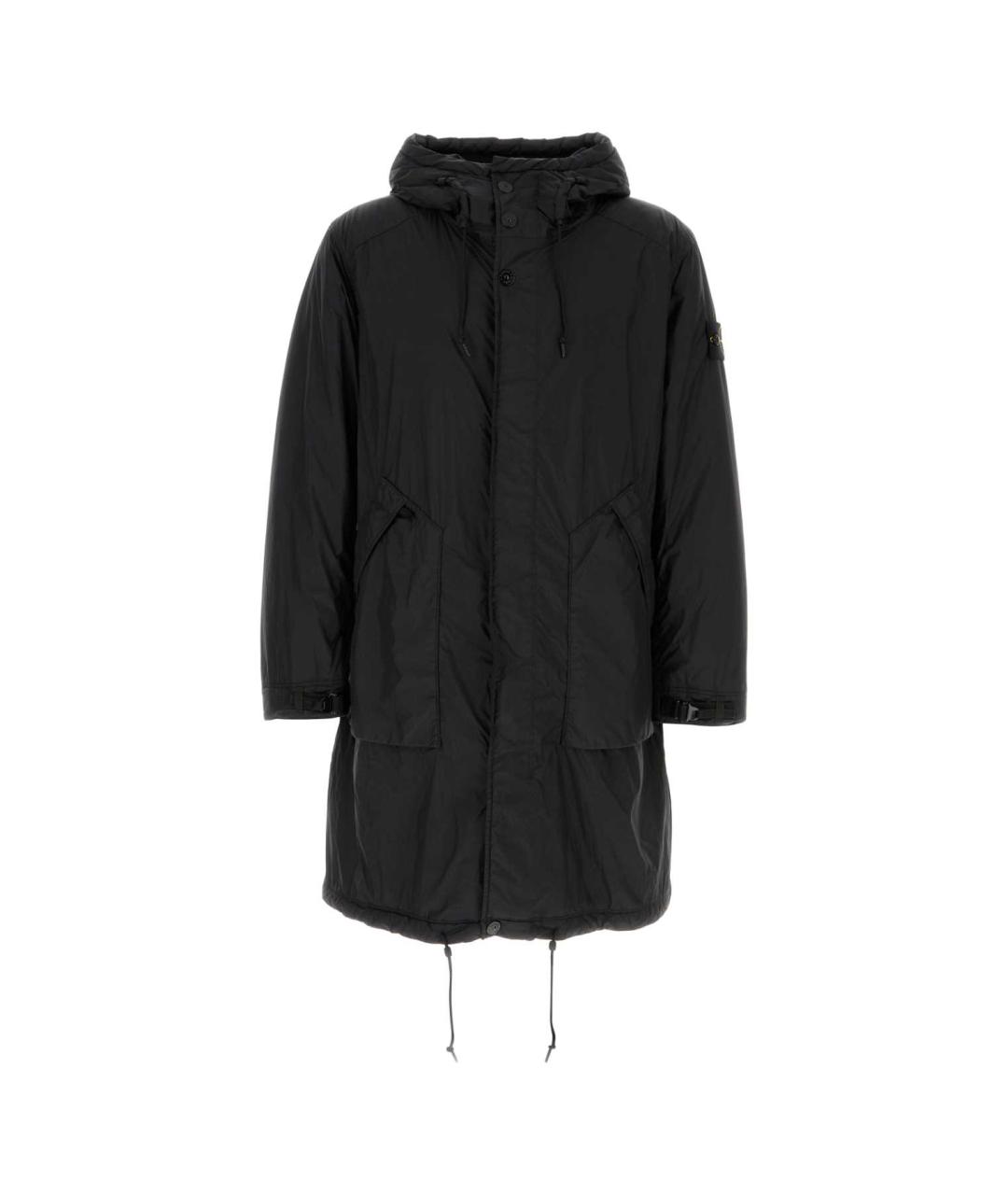 STONE ISLAND Черная полиамидовая куртка, фото 1