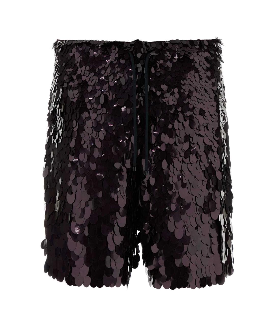 DRIES VAN NOTEN Фиолетовые вискозные шорты, фото 1