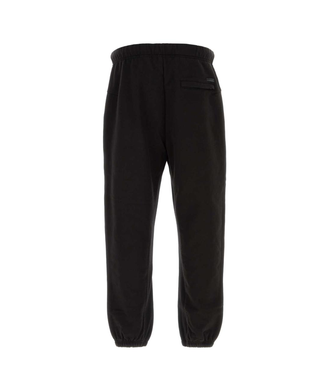 DOLCE&GABBANA Черные хлопковые повседневные брюки, фото 2