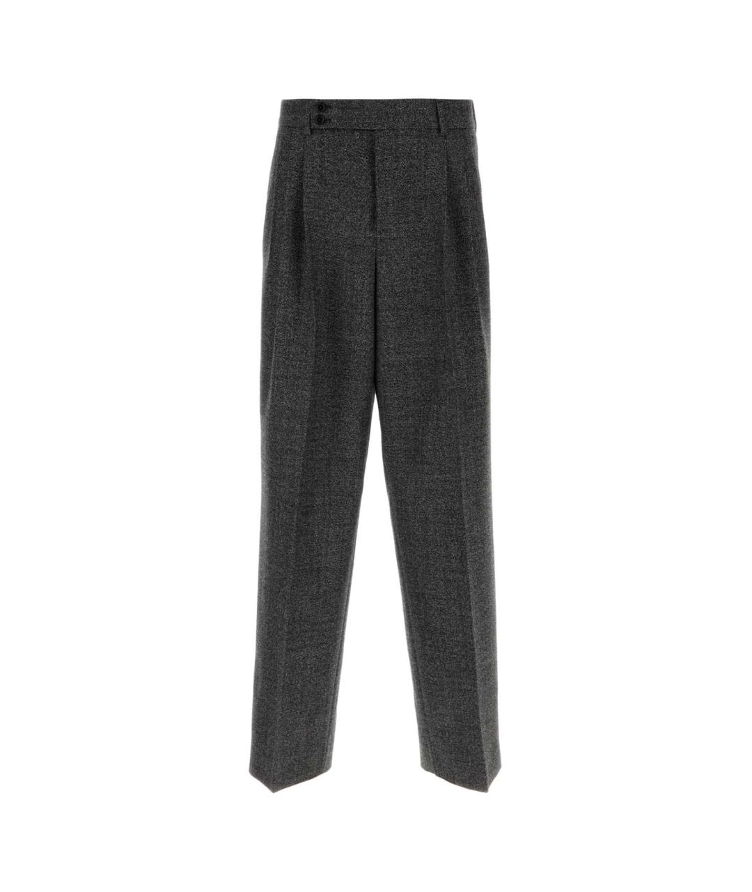 DOLCE&GABBANA Мульти шерстяные повседневные брюки, фото 1