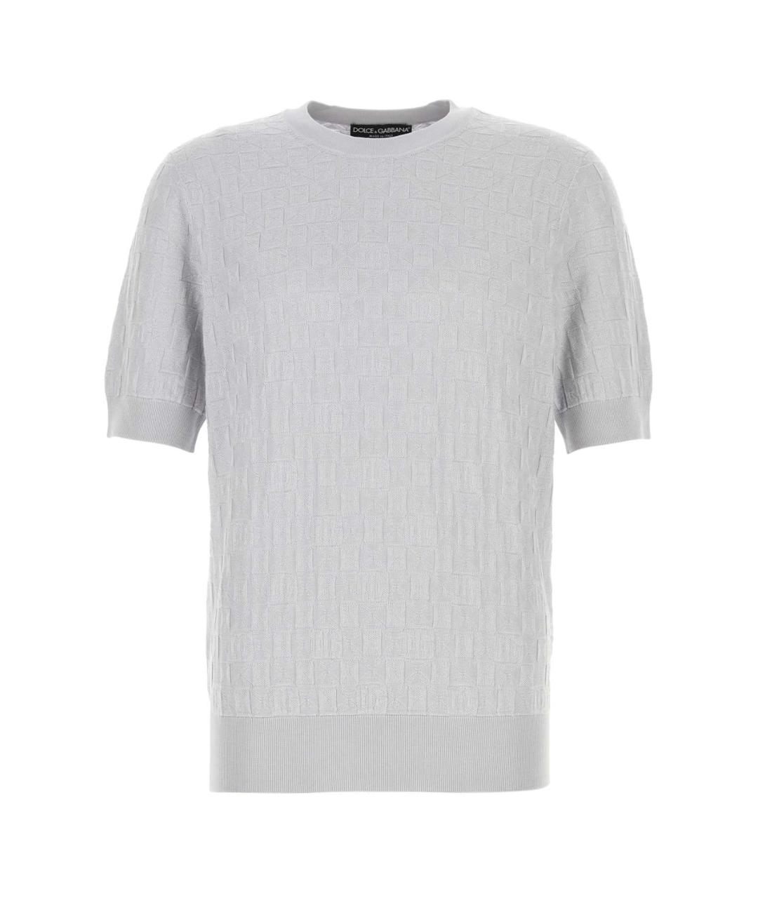 DOLCE&GABBANA Серый шелковый джемпер / свитер, фото 1