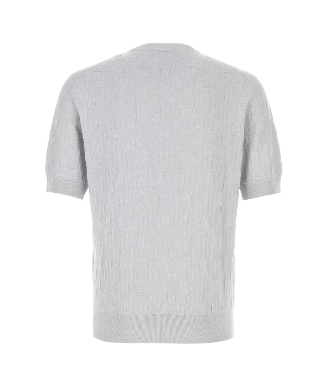 DOLCE&GABBANA Серый шелковый джемпер / свитер, фото 2