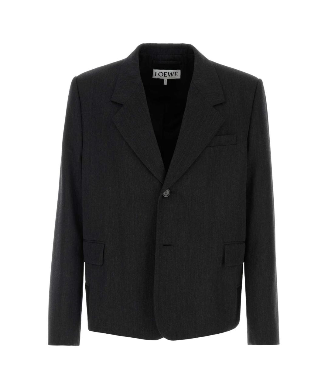 LOEWE Серый шерстяной пиджак, фото 1