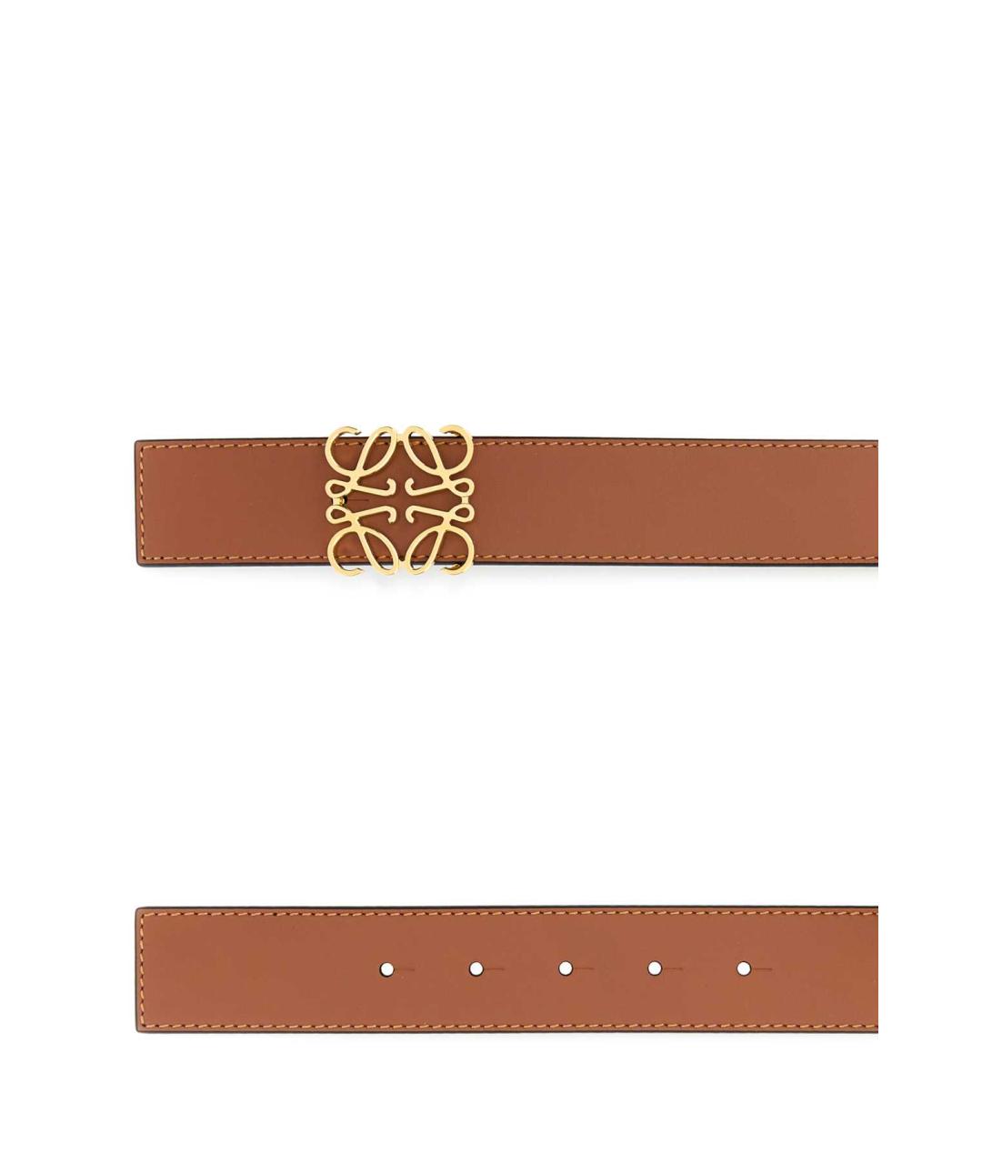 LOEWE Коричневый кожаный ремень, фото 2