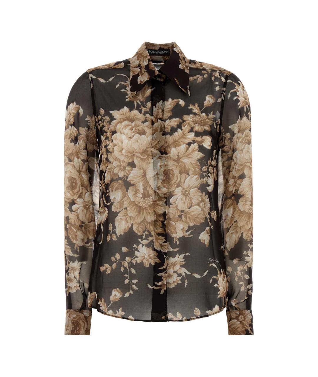 DOLCE&GABBANA Мульти шелковая рубашка, фото 1