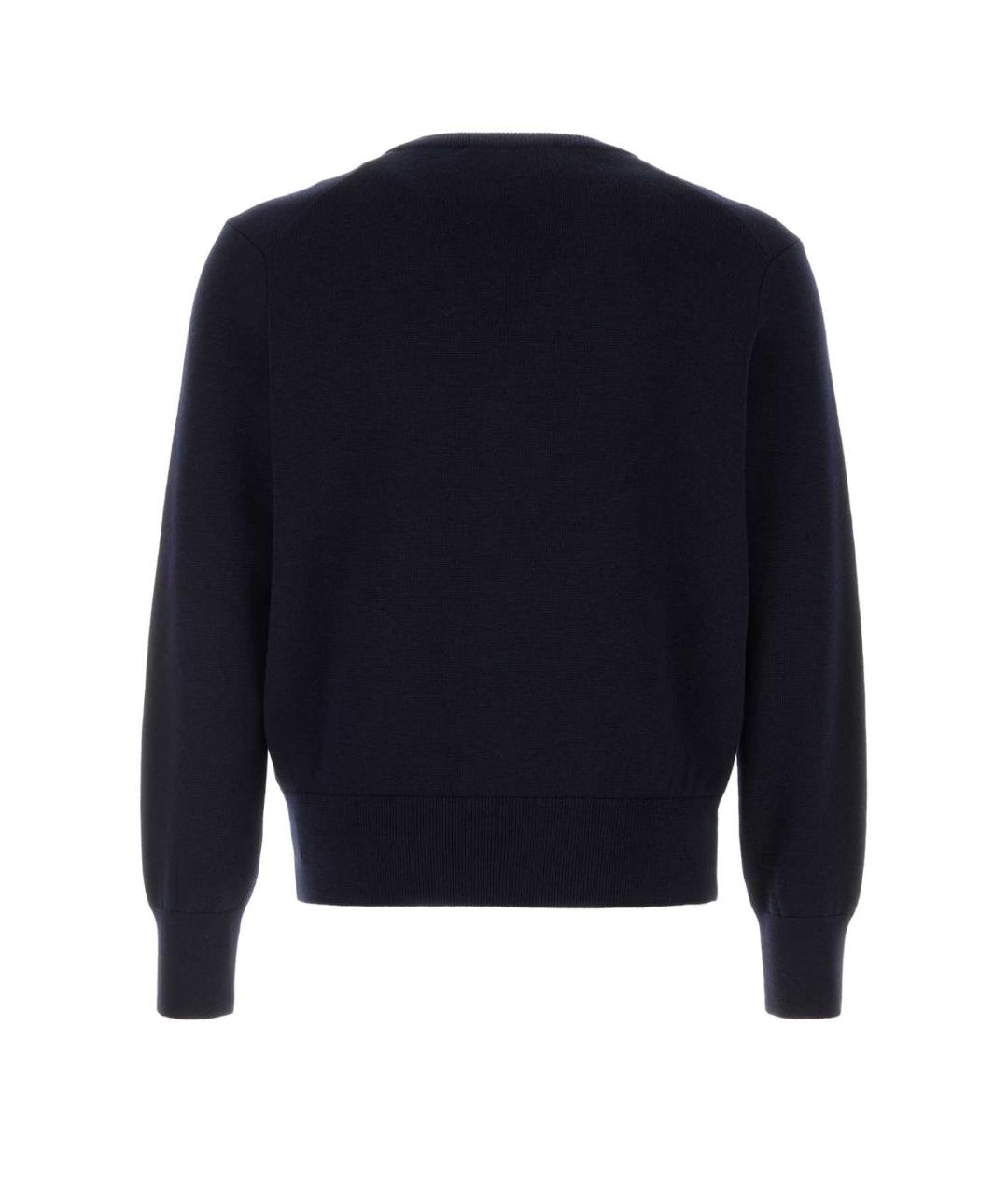 Ami Paris Синий шерстяной джемпер / свитер, фото 2