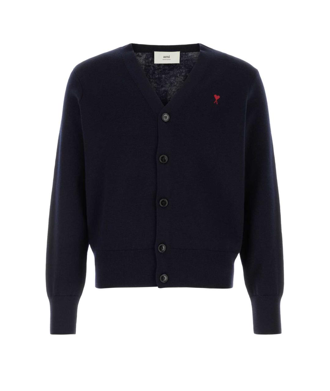 Ami Paris Синий шерстяной джемпер / свитер, фото 1