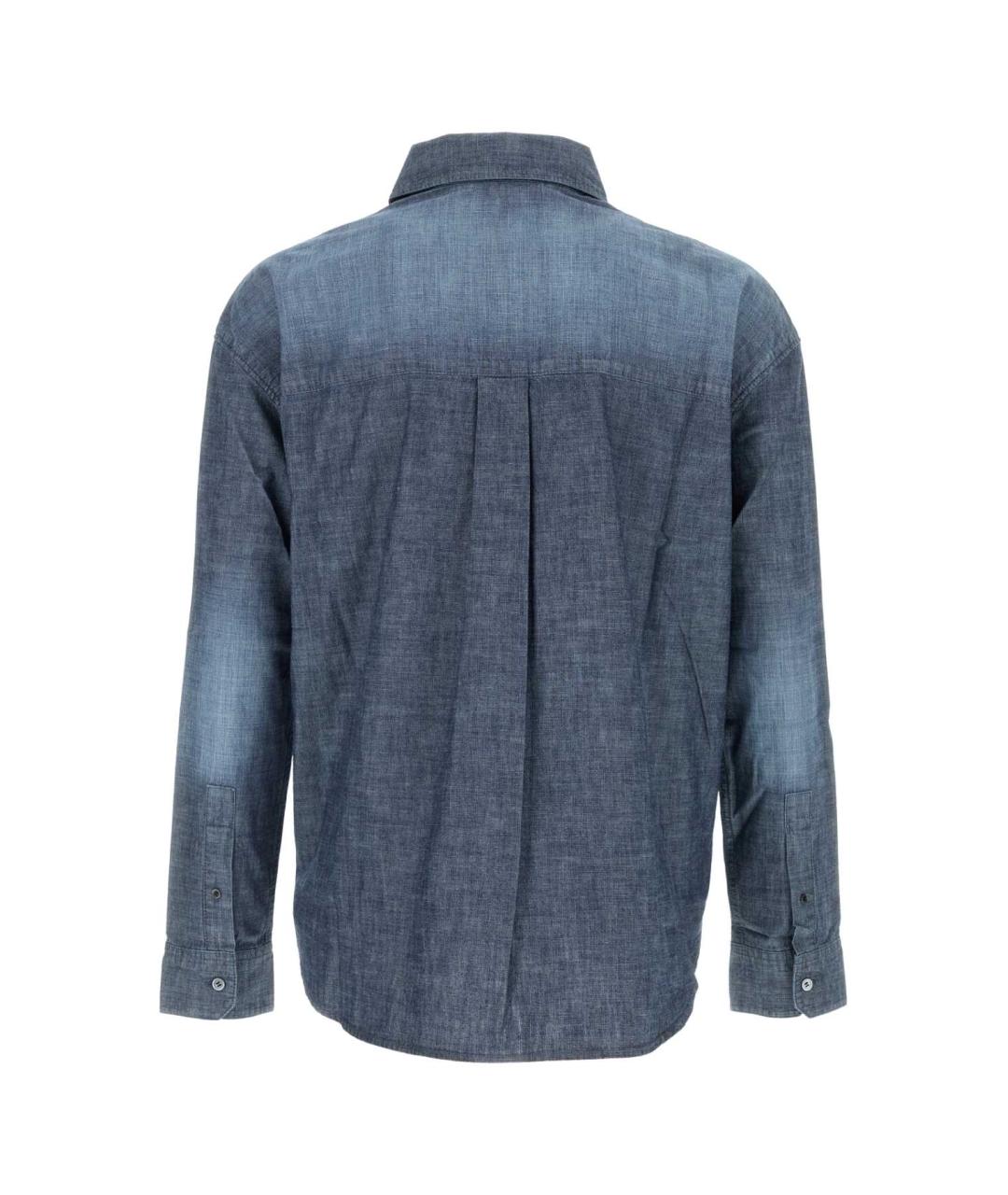 LOEWE Голубая хлопковая кэжуал рубашка, фото 2