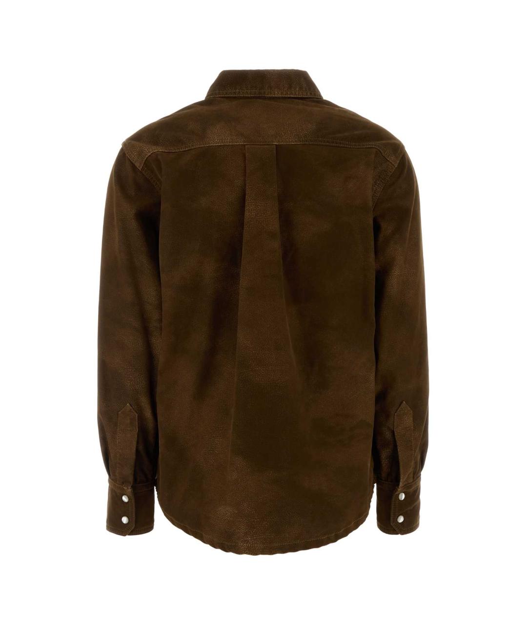 ISABEL MARANT Коричневая полиамидовая рубашка, фото 2