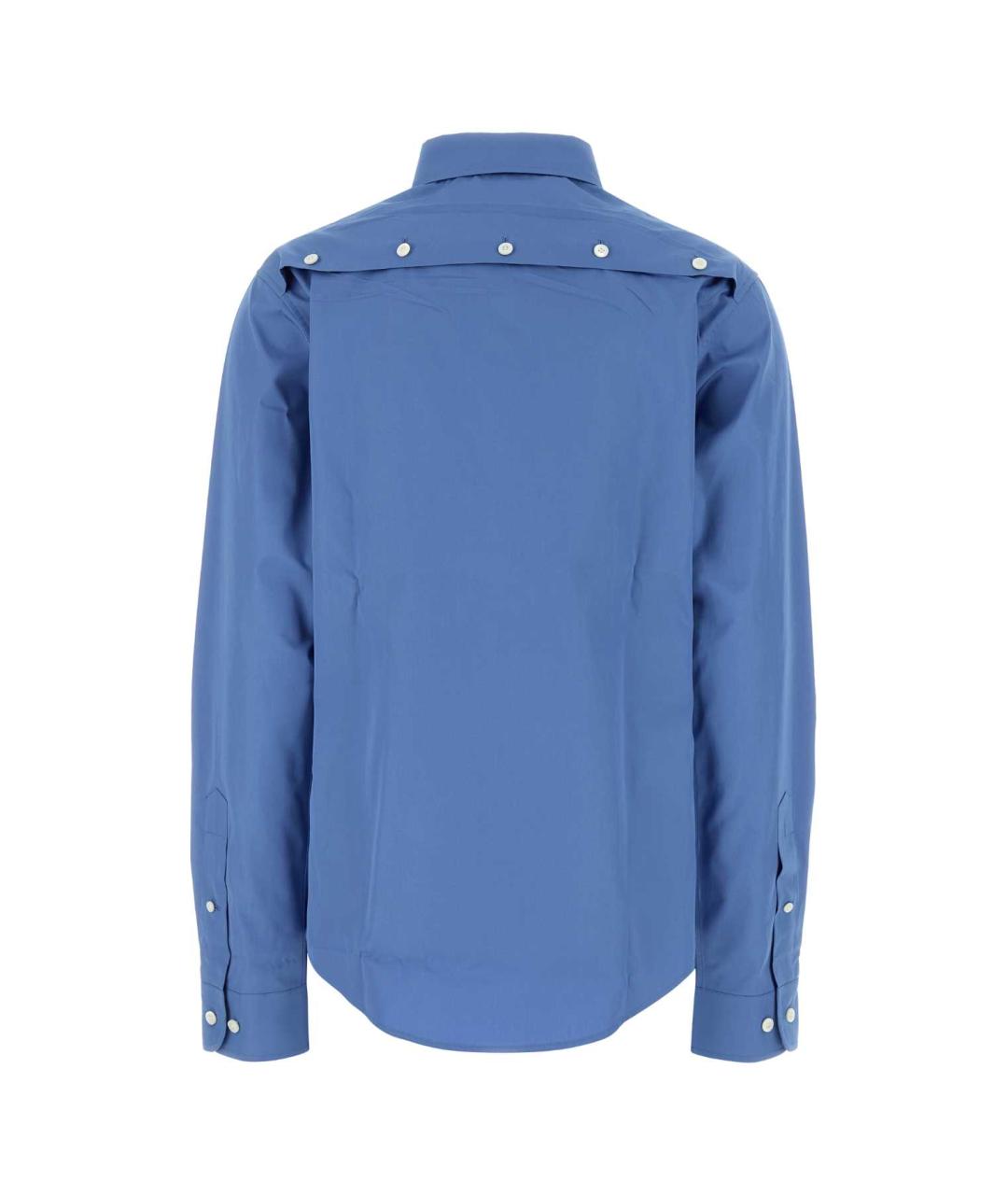 MIU MIU Голубая хлопковая рубашка, фото 2