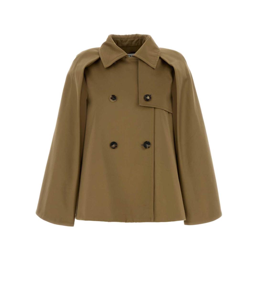 LOEWE Бежевое хлопковое пальто, фото 1