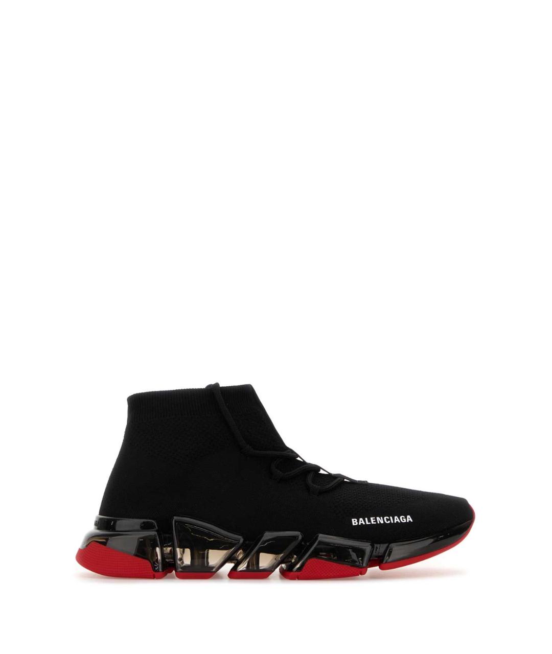 BALENCIAGA Черные текстильные высокие кроссовки / кеды, фото 1