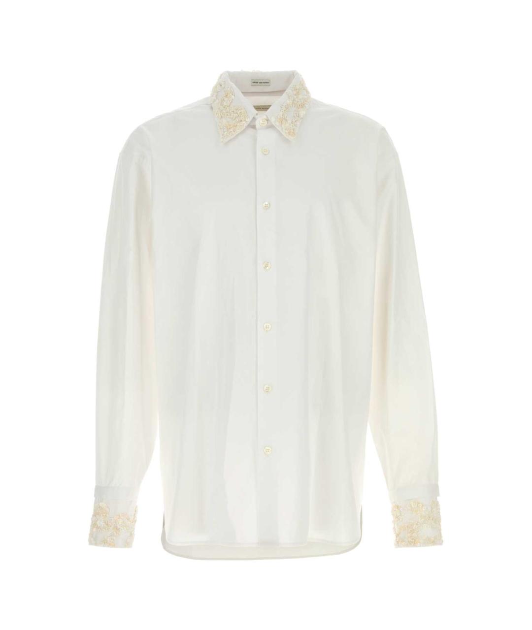 DRIES VAN NOTEN Белая хлопковая классическая рубашка, фото 1