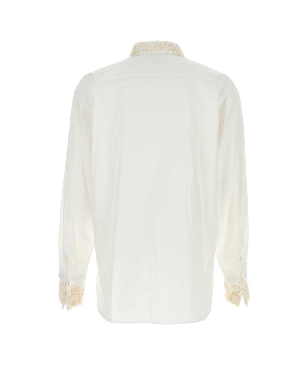 DRIES VAN NOTEN Белая хлопковая классическая рубашка, фото 2