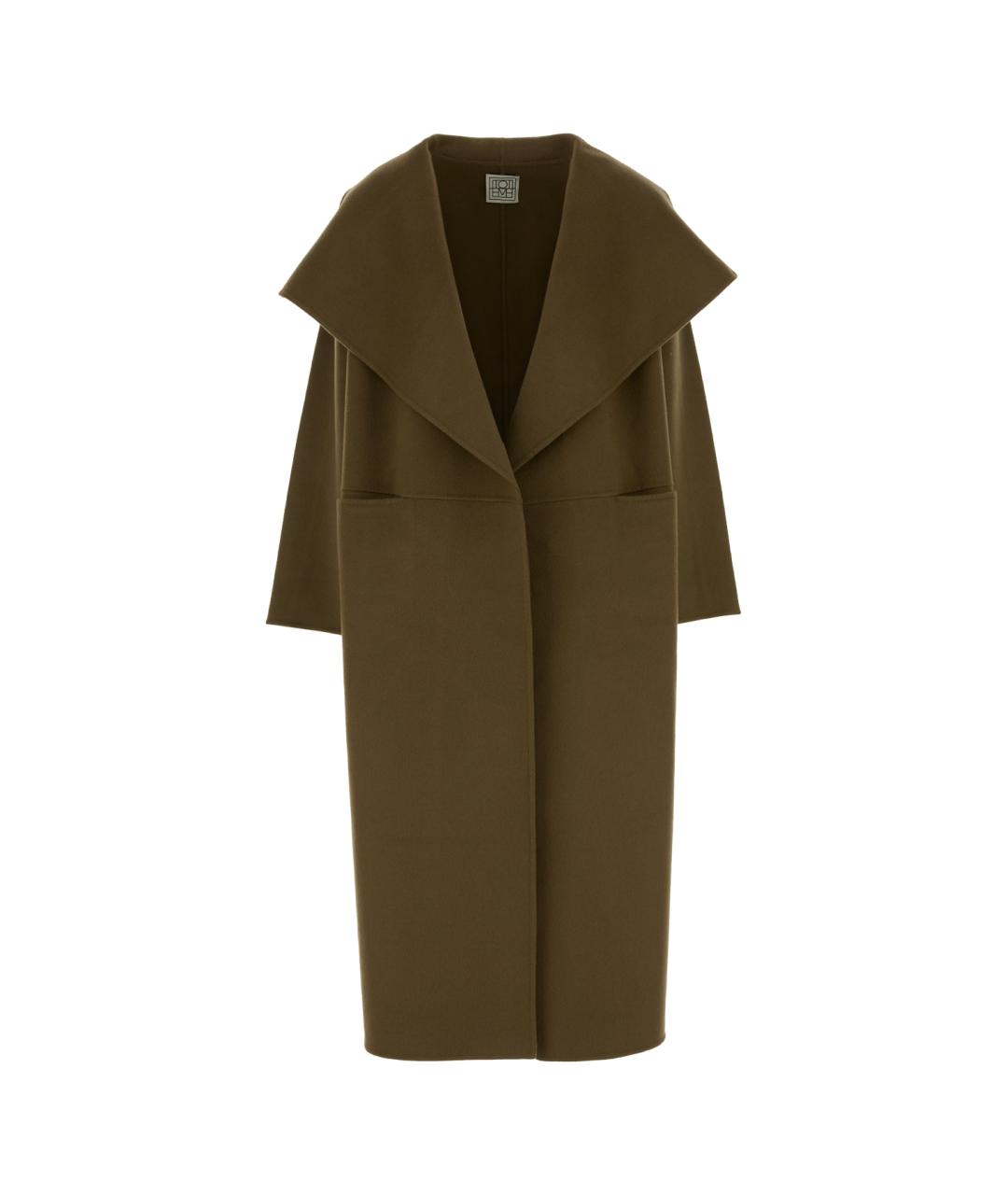TOTEME Коричневое шерстяное пальто, фото 1