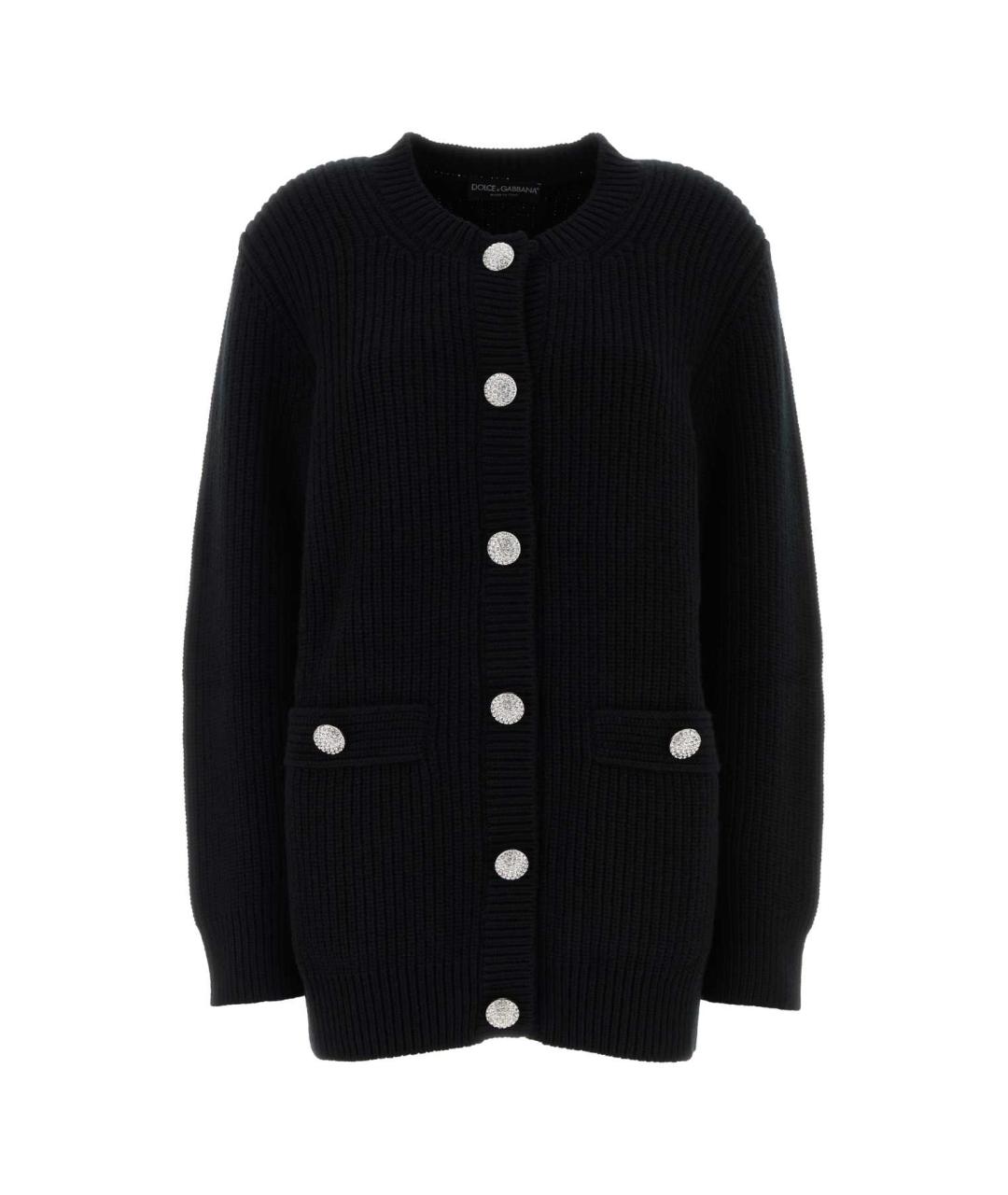 DOLCE&GABBANA Черный шерстяной кардиган, фото 1
