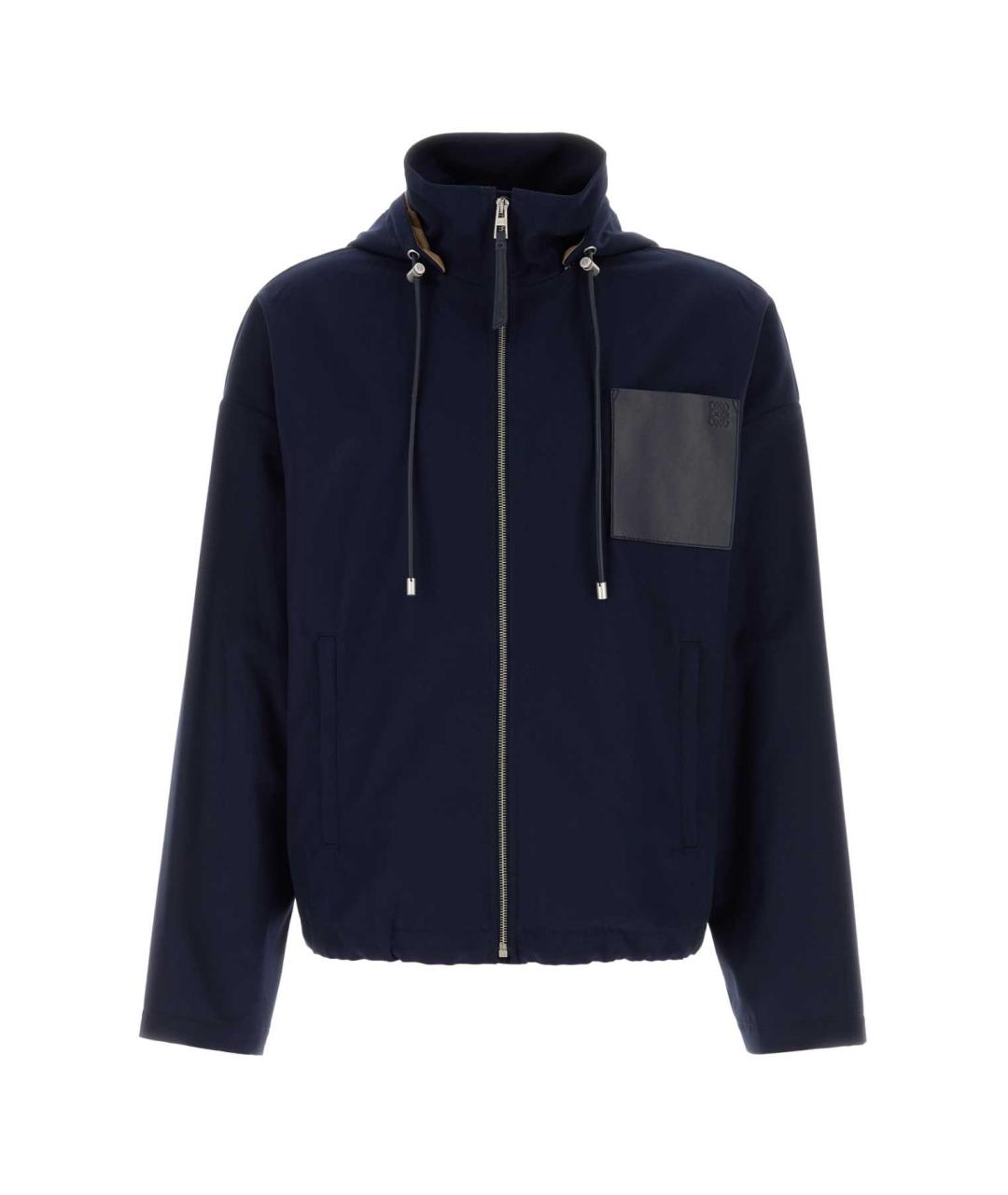 LOEWE Темно-синяя хлопковая куртка, фото 1