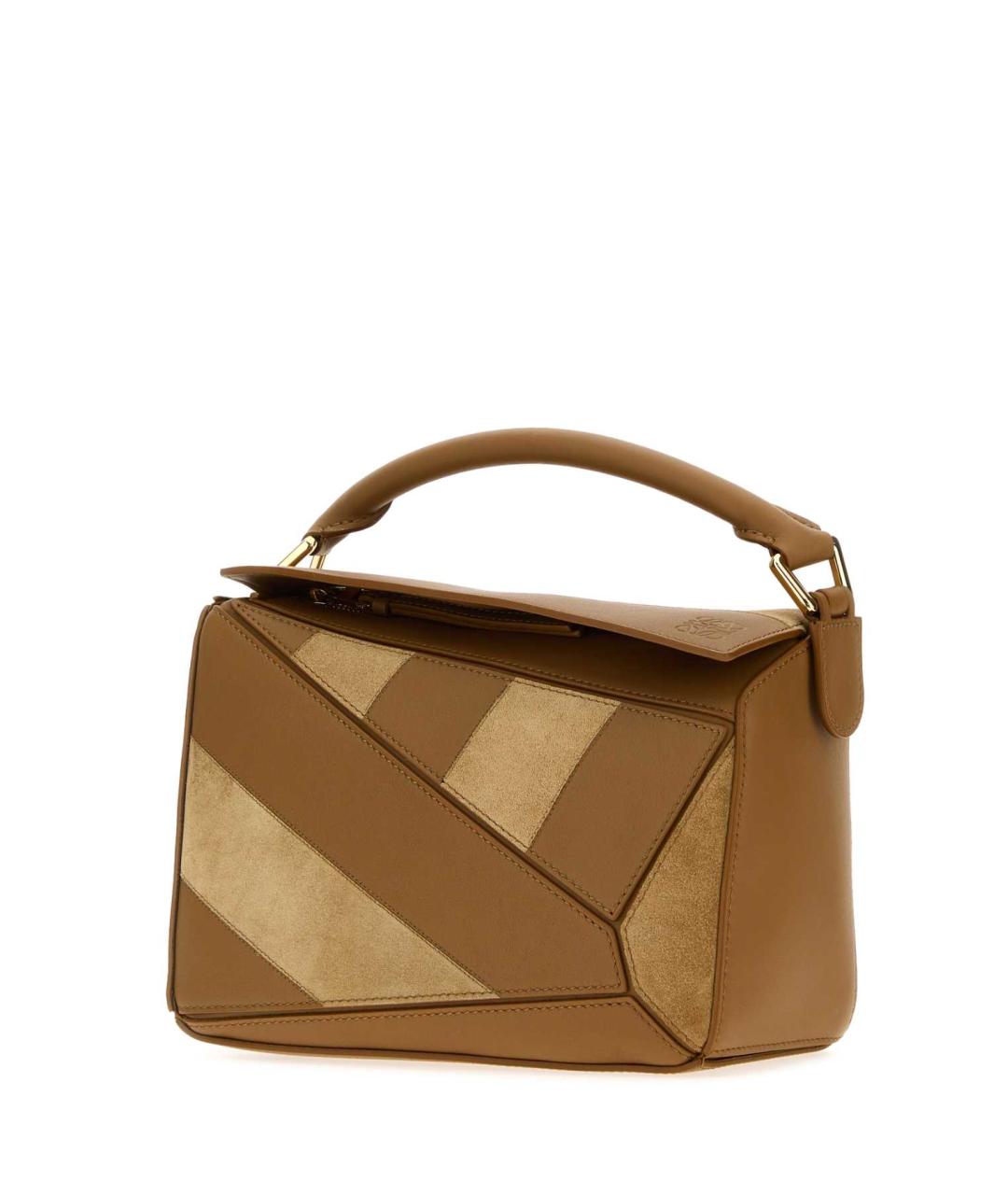 LOEWE Коричневая кожаная сумка через плечо, фото 2