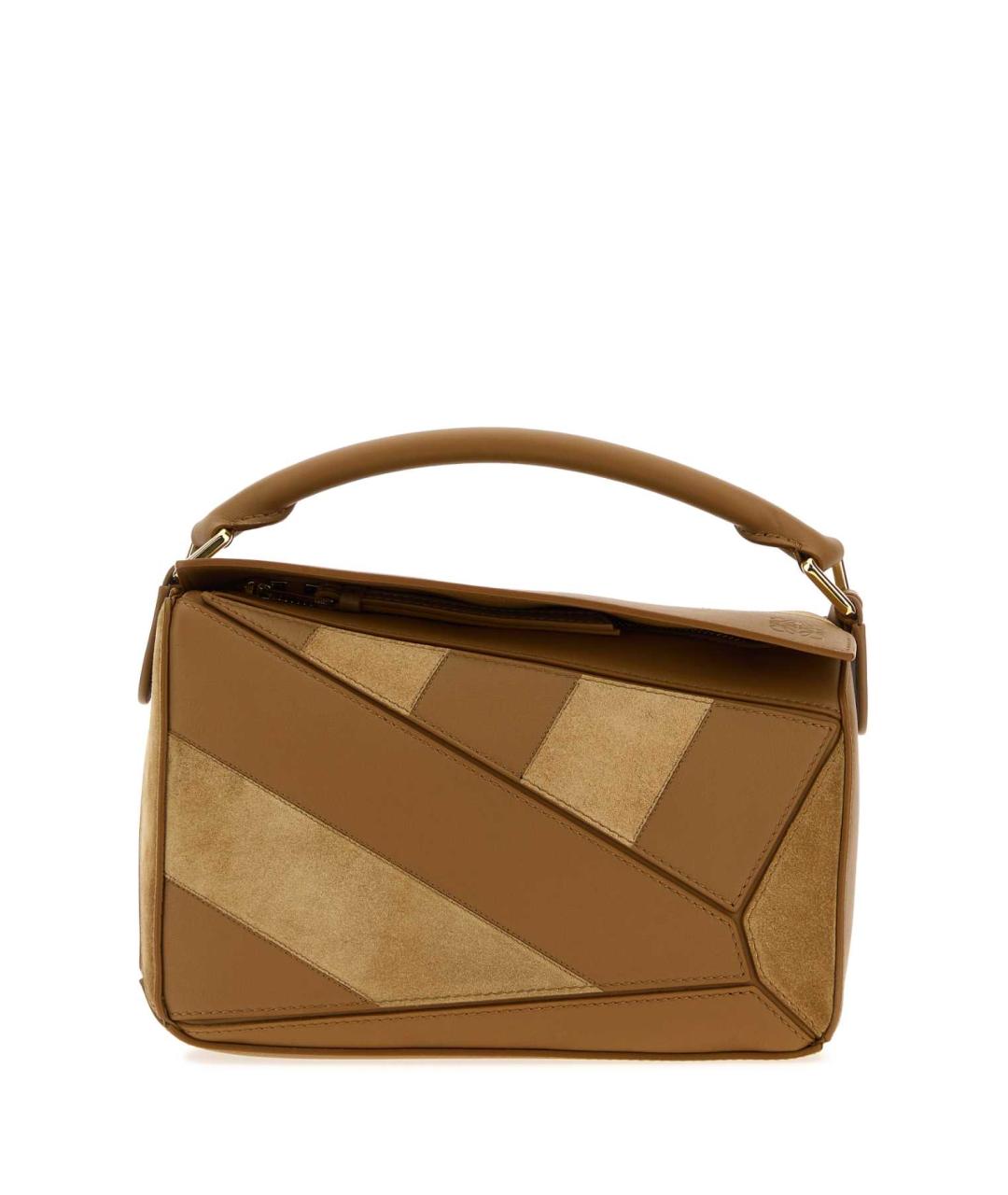 LOEWE Коричневая кожаная сумка через плечо, фото 1