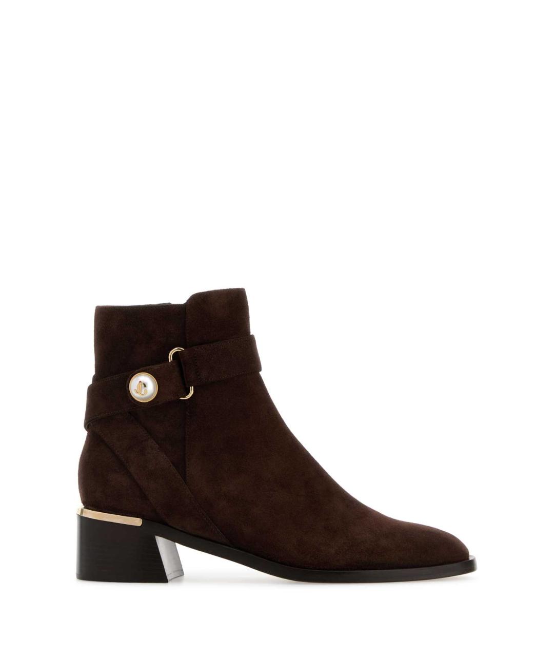 JIMMY CHOO Коричневые кожаные сапоги, фото 1