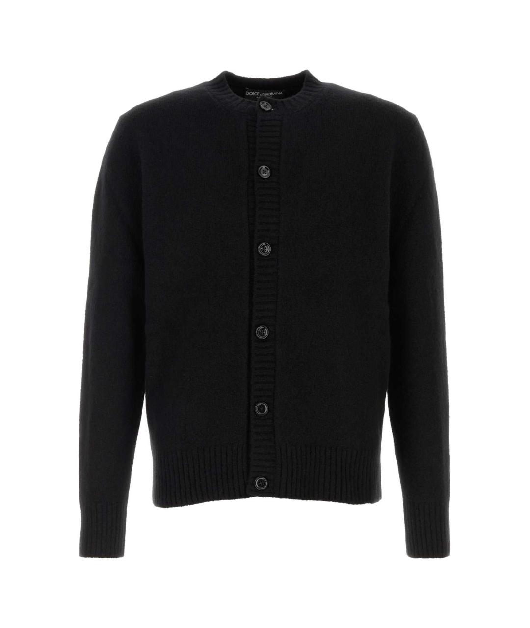 DOLCE&GABBANA Черный шерстяной кардиган, фото 1