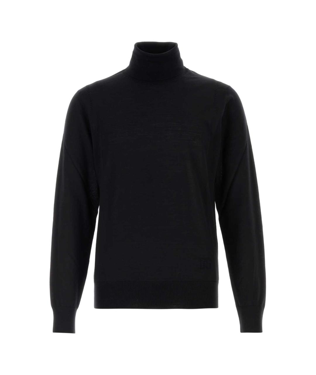 DOLCE&GABBANA Черный шерстяной джемпер / свитер, фото 1
