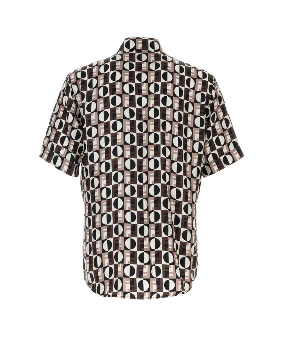 FENDI Мульти шелковая кэжуал рубашка, фото 2