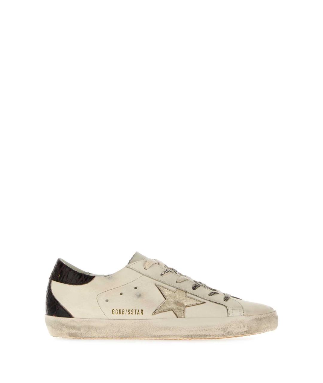 GOLDEN GOOSE DELUXE BRAND Белые кожаные кеды, фото 1