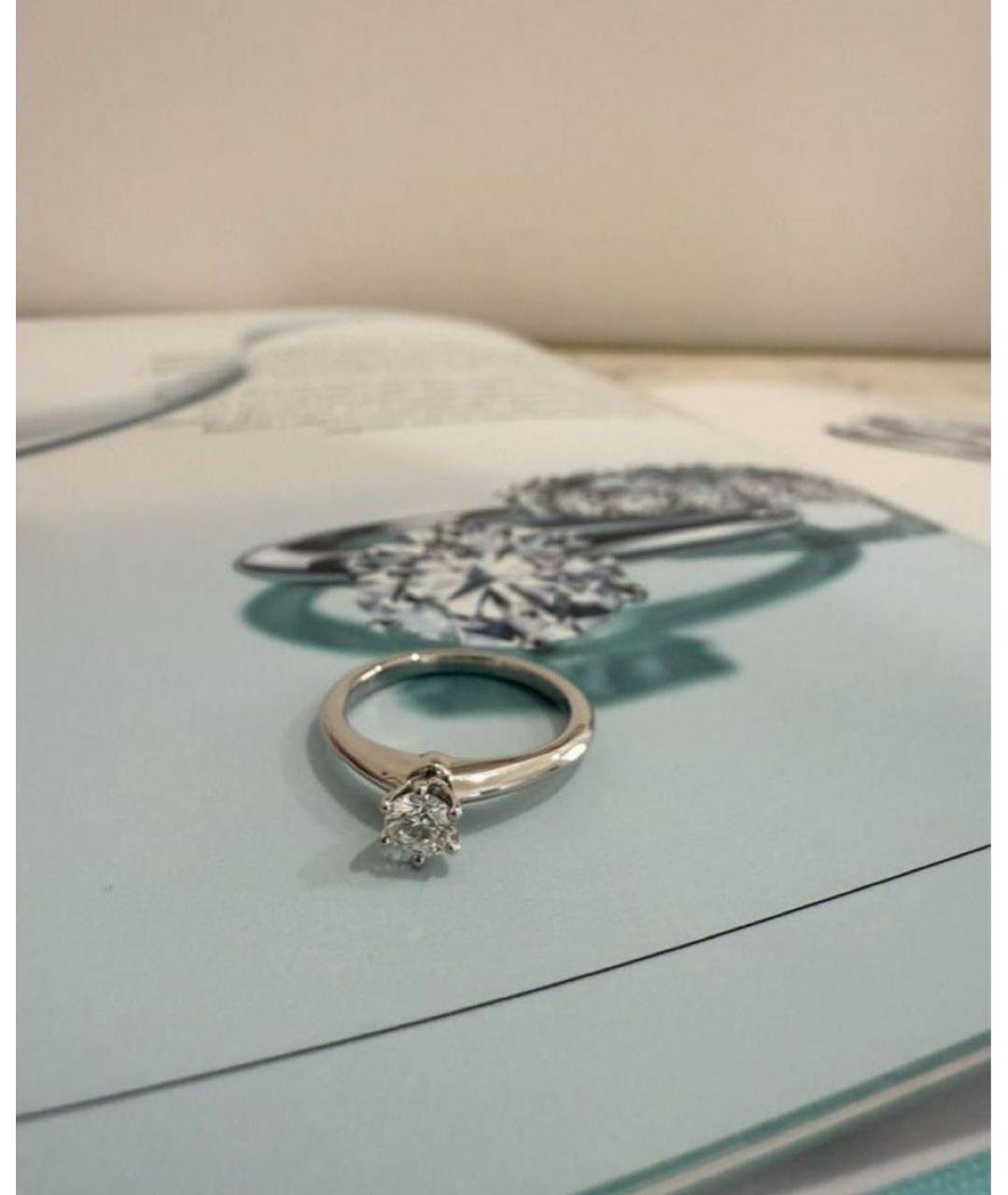 TIFFANY&CO Белое платиновое кольцо, фото 2