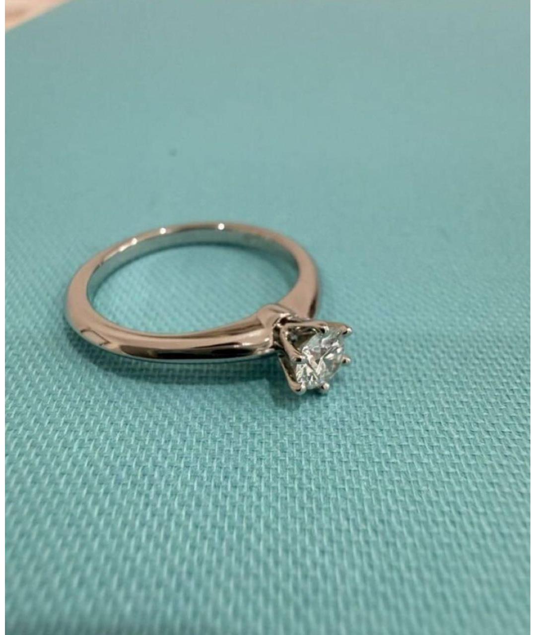 TIFFANY&CO Белое платиновое кольцо, фото 3