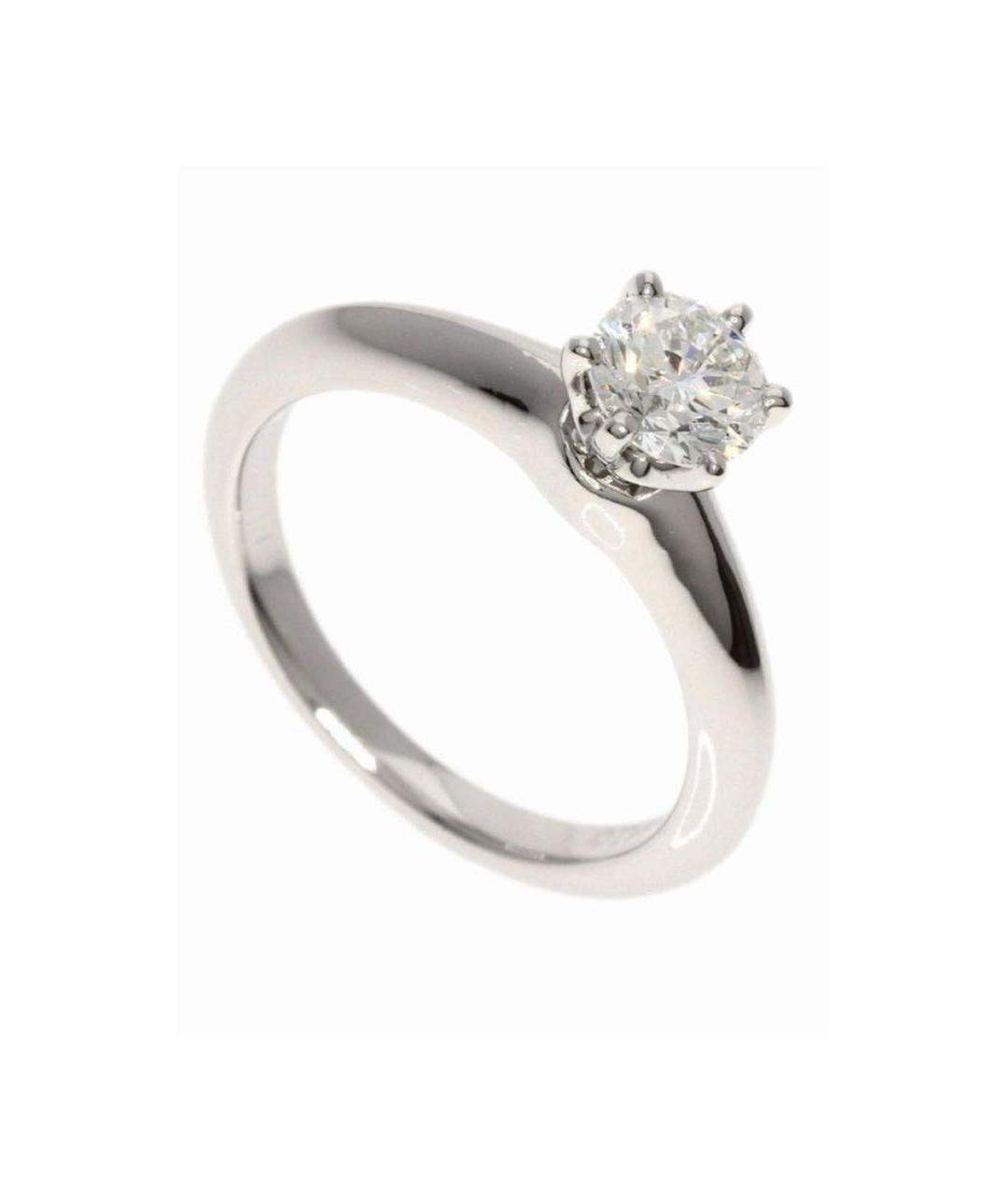 TIFFANY&CO Белое платиновое кольцо, фото 4