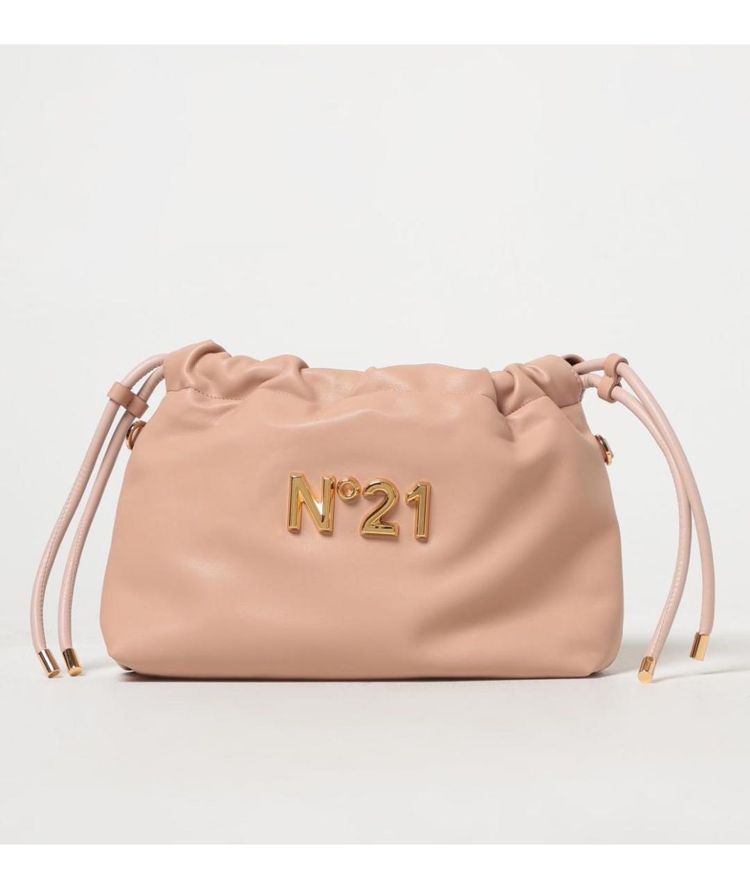 NO. 21 Бежевая сумка с короткими ручками, фото 4