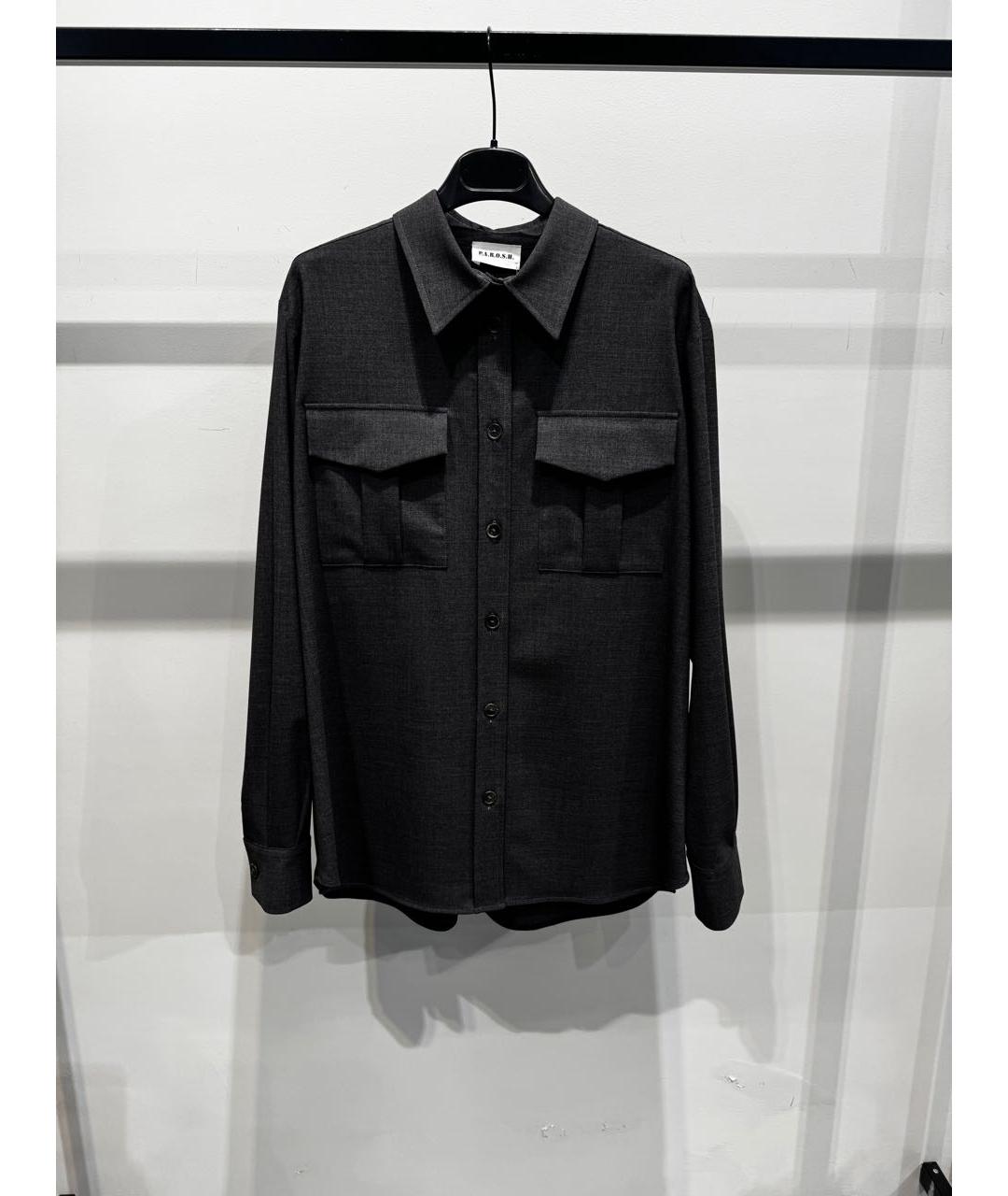 P.A.R.O.S.H. Серый шерстяной костюм с брюками, фото 2