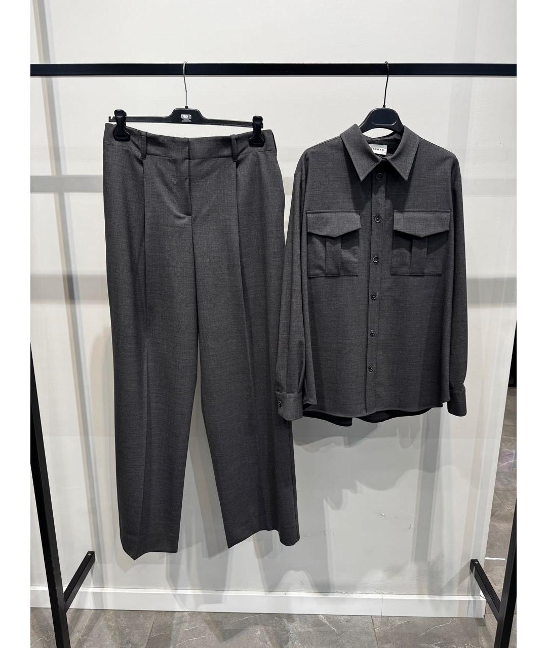 P.A.R.O.S.H. Серый шерстяной костюм с брюками, фото 4