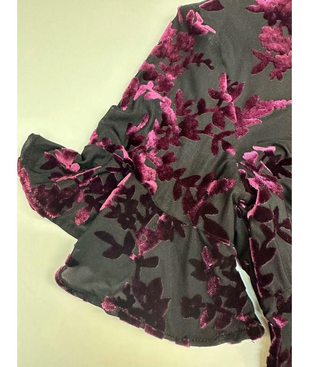 CALVIN KLEIN Фиолетовое бархатное коктейльное платье, фото 6