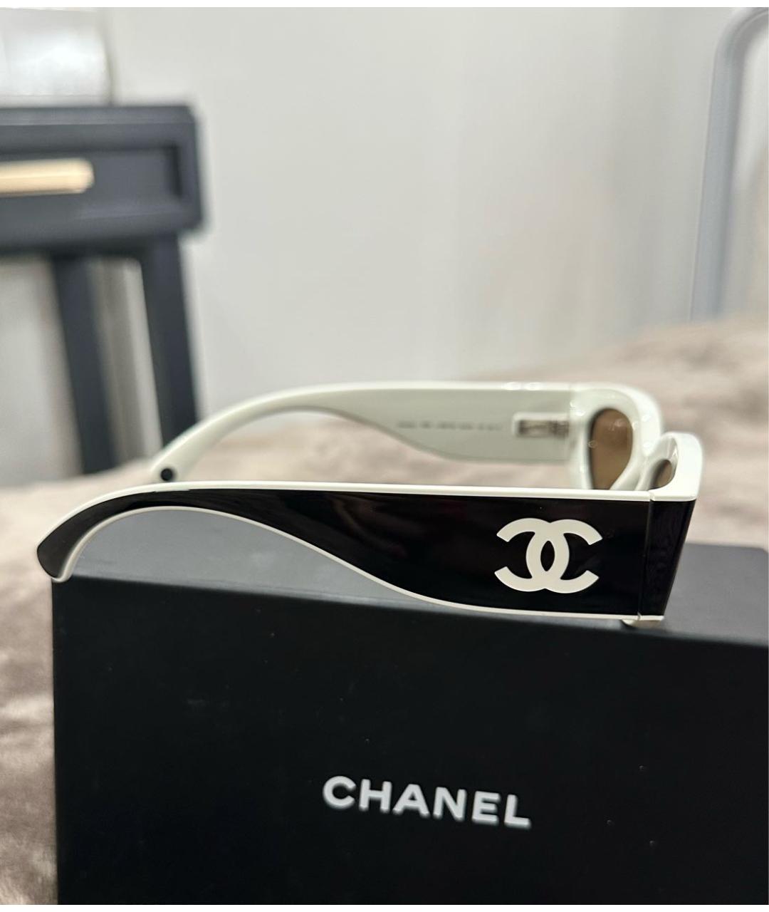 CHANEL Черные пластиковые солнцезащитные очки, фото 3