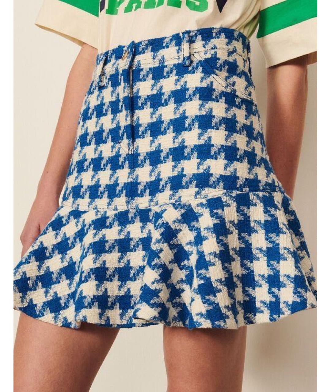 SANDRO Мульти хлопковая юбка мини, фото 2