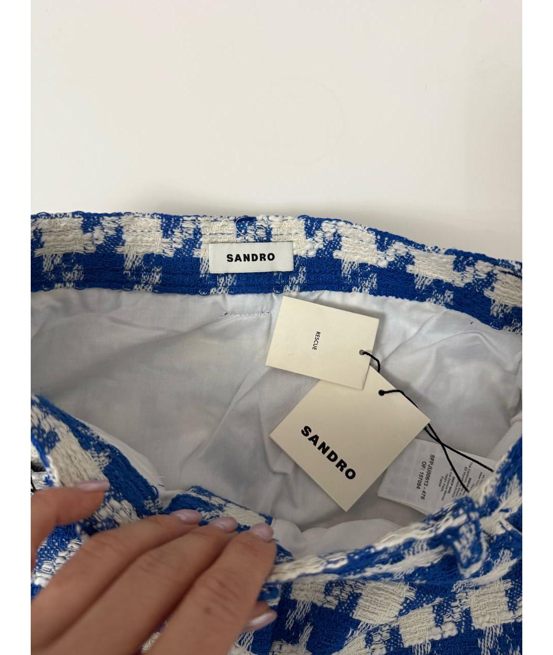 SANDRO Мульти хлопковая юбка мини, фото 8