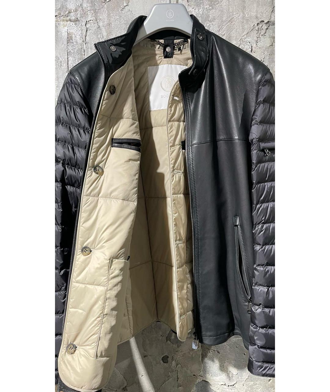 BOGNER Черная кожаная куртка, фото 4