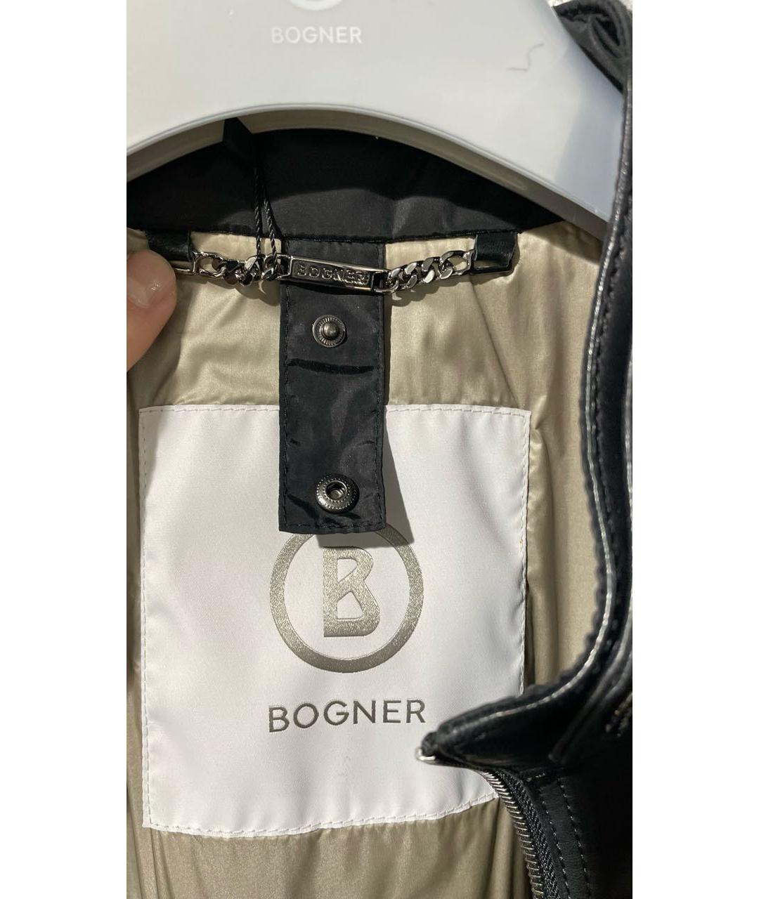 BOGNER Черная кожаная куртка, фото 3