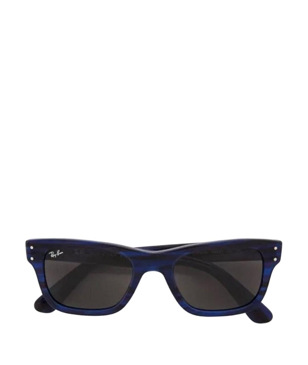 RAY BAN Темно-синие пластиковые солнцезащитные очки, фото 1
