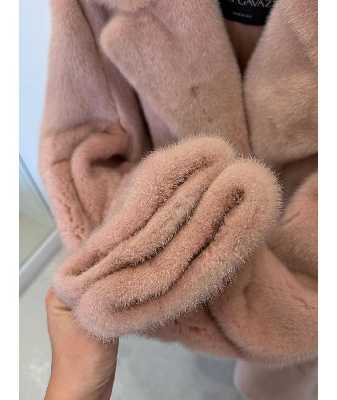 Fabio Gavazzi Розовая меховая шуба, фото 4