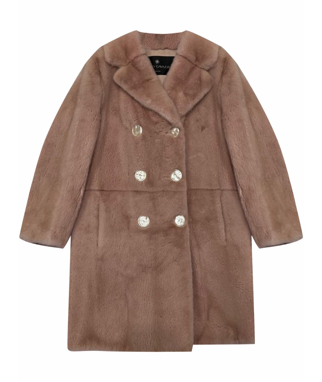 Fabio Gavazzi Розовая меховая шуба, фото 1