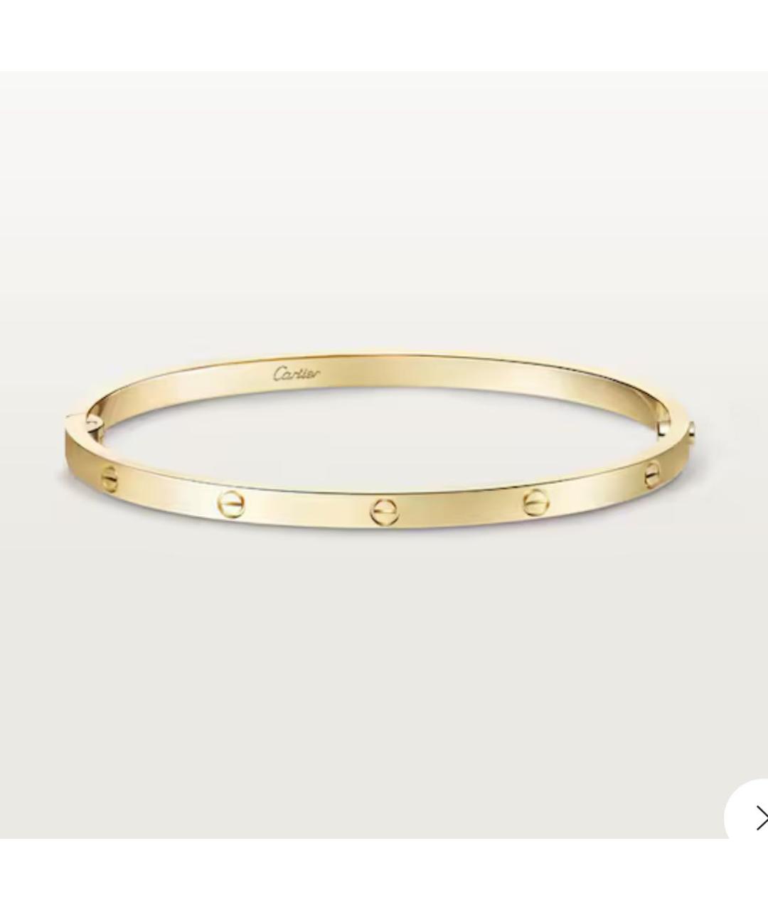 CARTIER Золотой браслет из желтого золота, фото 4